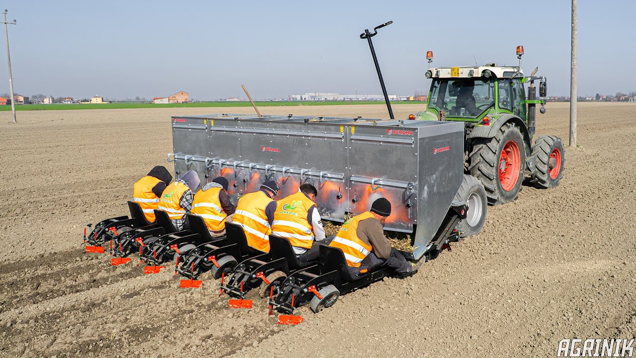 FENDT 211 Vario + Trapiantatrice Barbabietole OCRAMA CARRIE 700/6