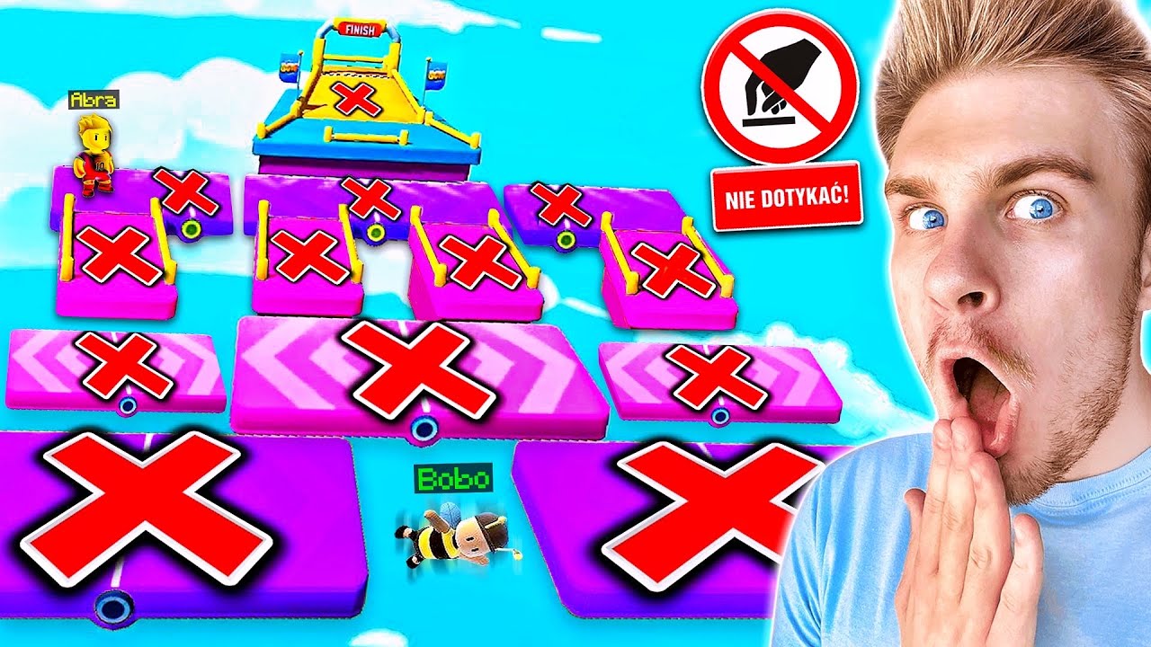 NIE MOŻEMY 🚫 DOTYKAĆ KOLORU RÓŻOWEGO 💖 i FIOLETOWEGO 🟪 z BOBO w Stumble Guys! ⚠️ (niewykonalne)