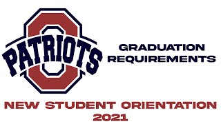 Freshman Orientation 2021 Graduation Requirements