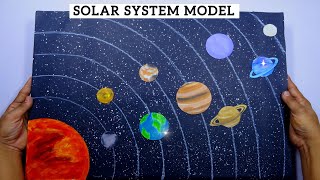 How to make 3D Solar System model | School project | 3D Model | SOLAR SYSTEM MODEL