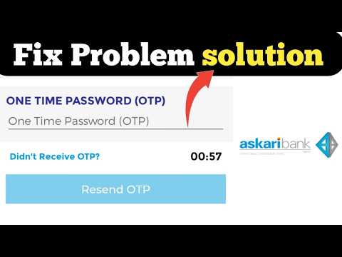 Askari mobile App verification OTP Not Received Problem Solution | How to Fix OTP Not Received