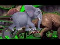 Animal Dinosaur  stampede green screen