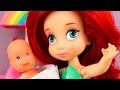 👶 ¡El Nuevo Hermanito Bebé De La Sirenita Junior! | Princesas de Disney
