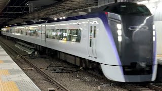 E353系モトS111編成 特急あずさ55号 松本行(5055M) 中野駅通過シーン