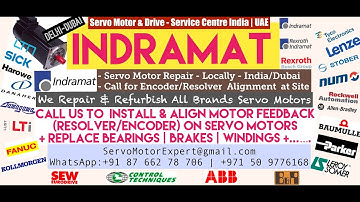 Indramat Heidenhain Sick Stegmann Encoder Memory Align Resolver Adjust -Repair Dubai UAE Saudi
