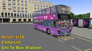 Omsi 2 Cotterell- U18 Uni To Bus Station Volvo B9Tl