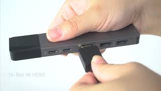 HyperDrive USB C Hub, Sanho Type C Multi-Port Adapter for MacBook Pro/Air 2019 2018, Dual 6i Reviews