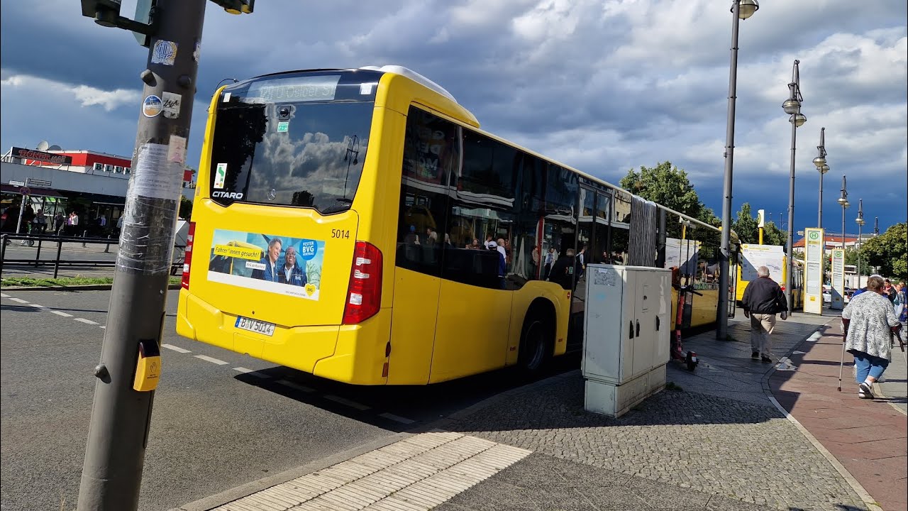 Mitfahrt im kompletten 128 von U Osloer Straße bis U Kurt-Schumacher-Platz im MB GN 20 5014