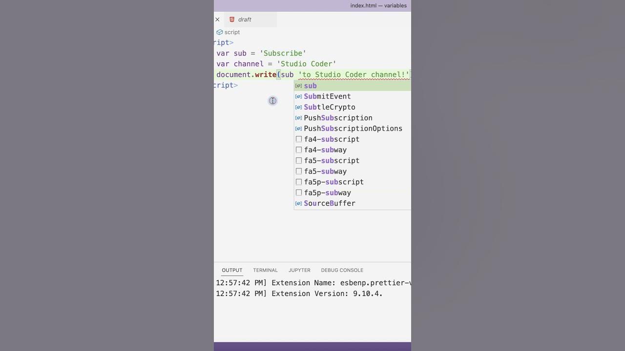 Insertion of Variable into String using JavaScript - YouTube