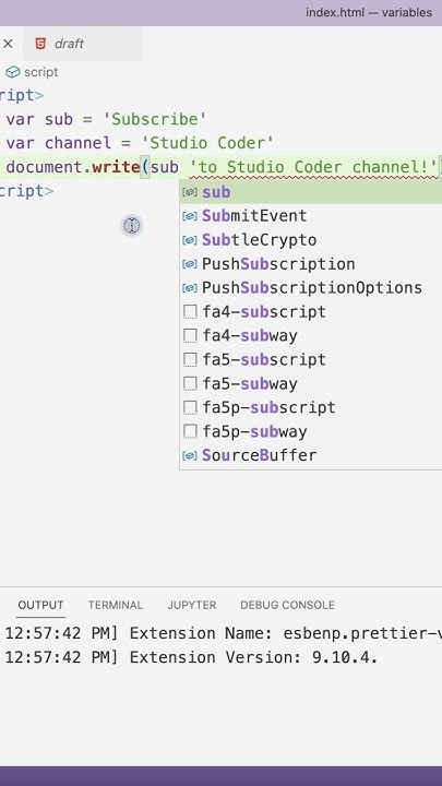 Insertion of Variable into String using JavaScript - YouTube