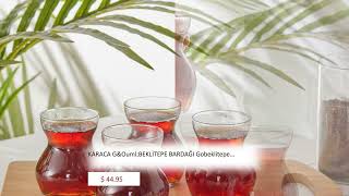 Karaca Göbekli̇tepe Bardaği Gobeklitepe 6 Pieces Tea Glass