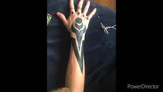 Karma seal tattoo (before and after)