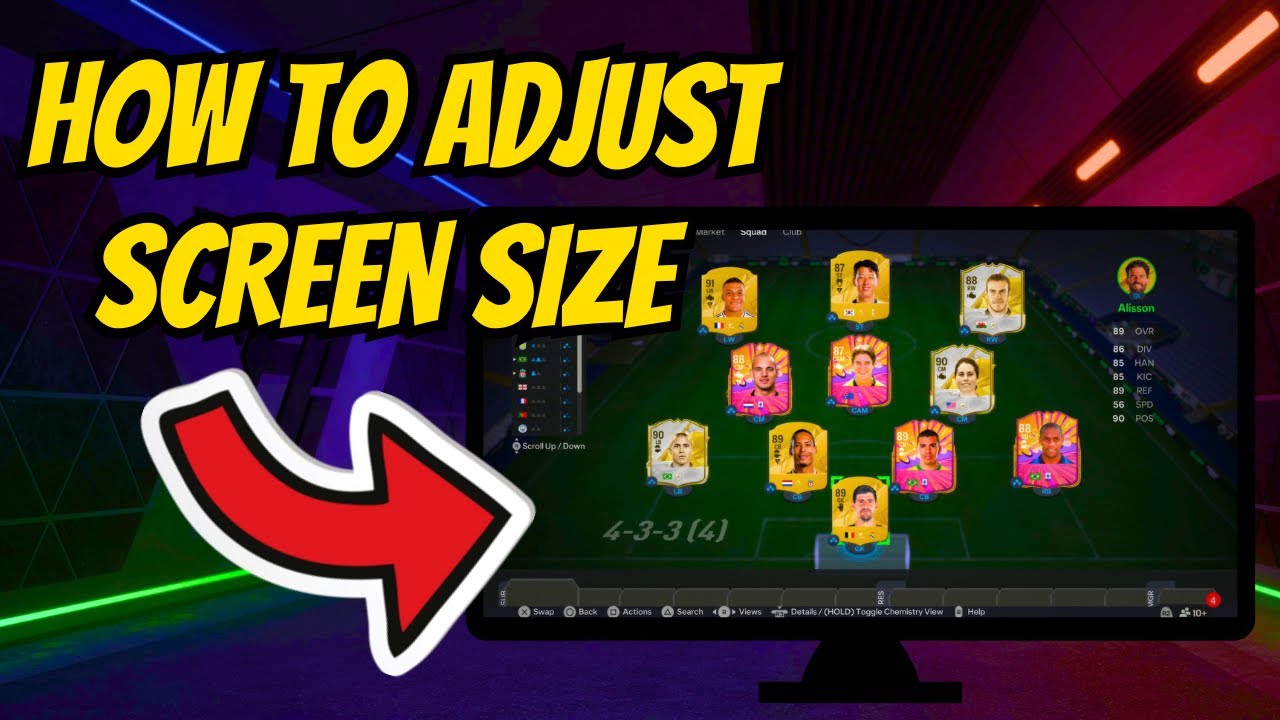How To Fix TV/Monitor Screen Size for FC 26 (Video Calibration Settings ...