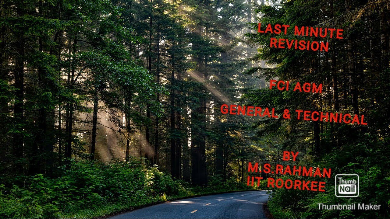 FCI AGM . Last minute revision & preparation. Agriculture GK