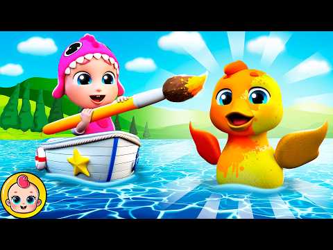 🦆 The Color Changing Duck Song (Learn Colors) | BubbleeeKids - Best Nursery Rhymes Compilation 🌈🌟