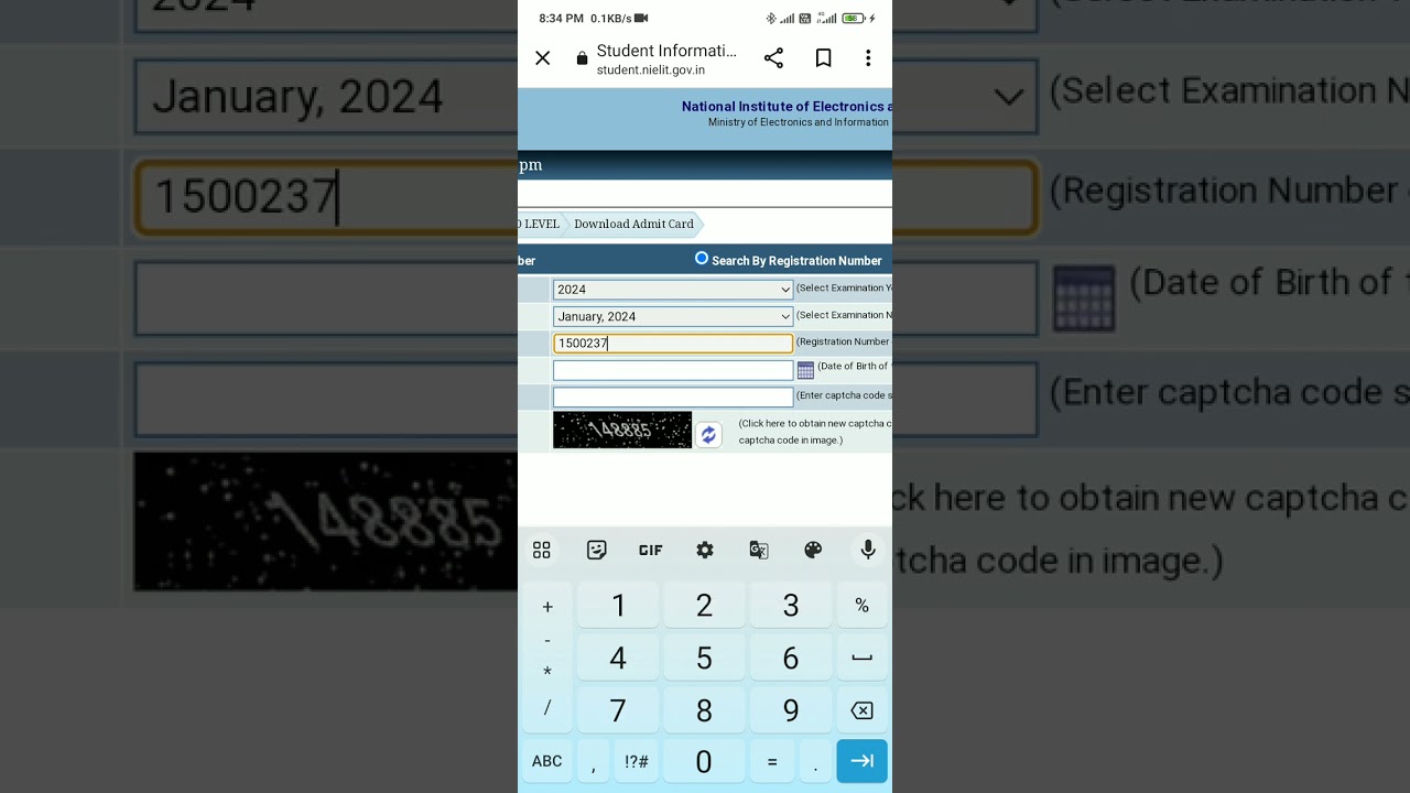 o level admit card practical 2024