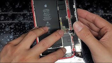 Red iPhone 8+ Plus LCD Screen Home Button Camera Ear Speaker Microphone Sensors Replacement Repair