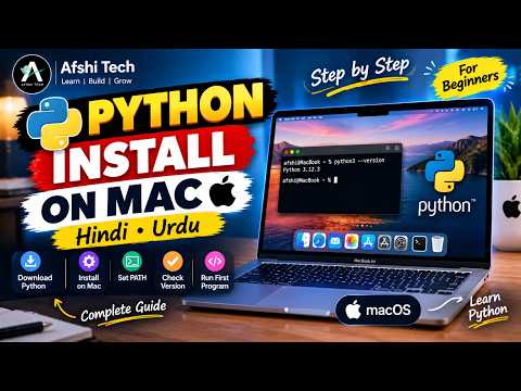 How to Install Python on mac in Hindi/Urdu | Python Installation Tutorial 2026