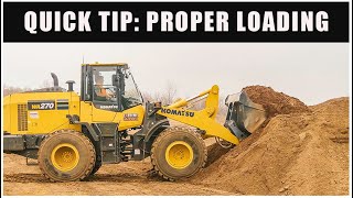 How to Properly Load a Wheel Loader Bucket | Quick Tips // Heavy Equipment Operator