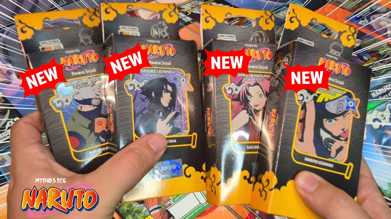 Opening Every NEW Naruto Mythos TCG Team Set - YouTube