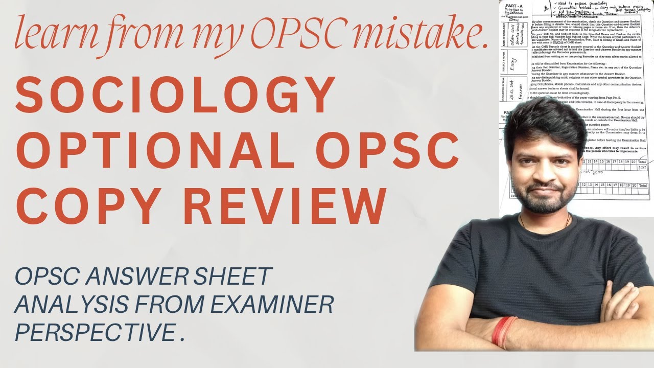 OPSC sociology optional copy analysis || what works and what failed!! 