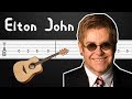 Rocket Man - Elton John Guitar Tabs, Guitar Tutorial, Guitar Lesson