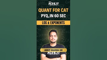 Exponents & Logarithms for CAT 2025 | PYQ Solved with Shortcut Tricks 💡 | Ankit Sir #shorts
