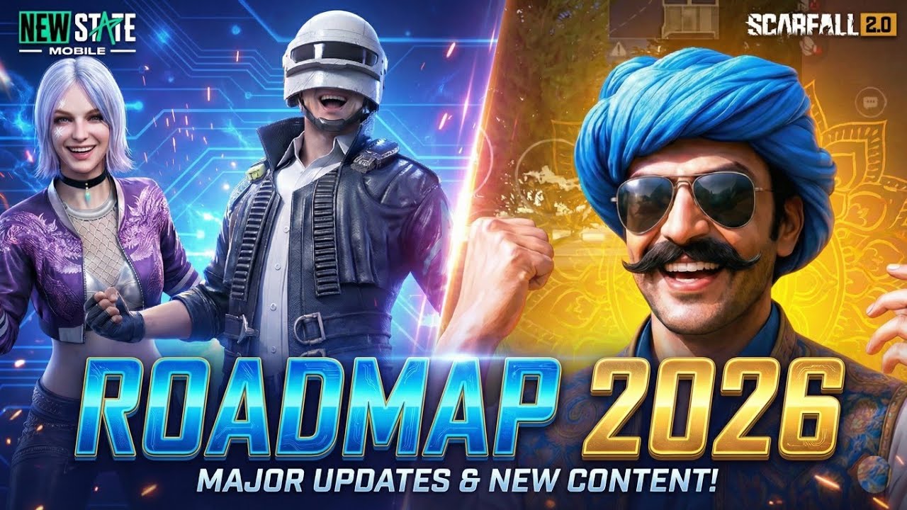 ROAD MAP 2026 SCARFALL 2.0 AND NEW STATE MOBILE 🔥