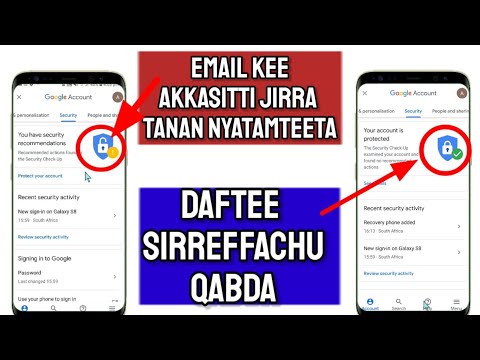 Akkata email account keenya itti jabeeffannu / email ykn bilbila  recovery itti galchuudhan