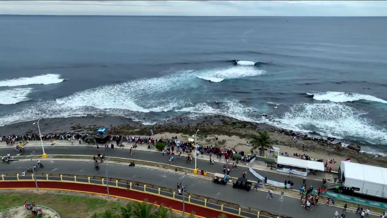En vivo desde Arecibo, hoy domingo, en el segundo día de competencias. Mundial de surfing ISA 2024