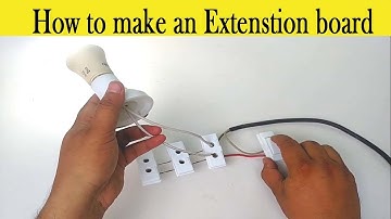 How to make an Electric Extension board at home with 1 switch and 3 socket complete detail in urdu