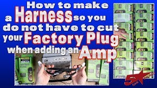 How to make a T harness so you do not have to cut your radio Plug when adding amps