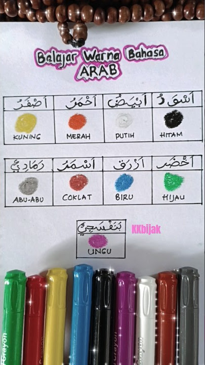 Menggambar Warna dalam bahasa ARAB