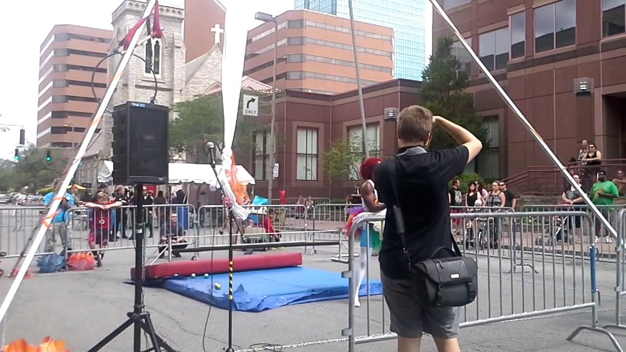 Charles miller Juggling / aerial sling act YouTube