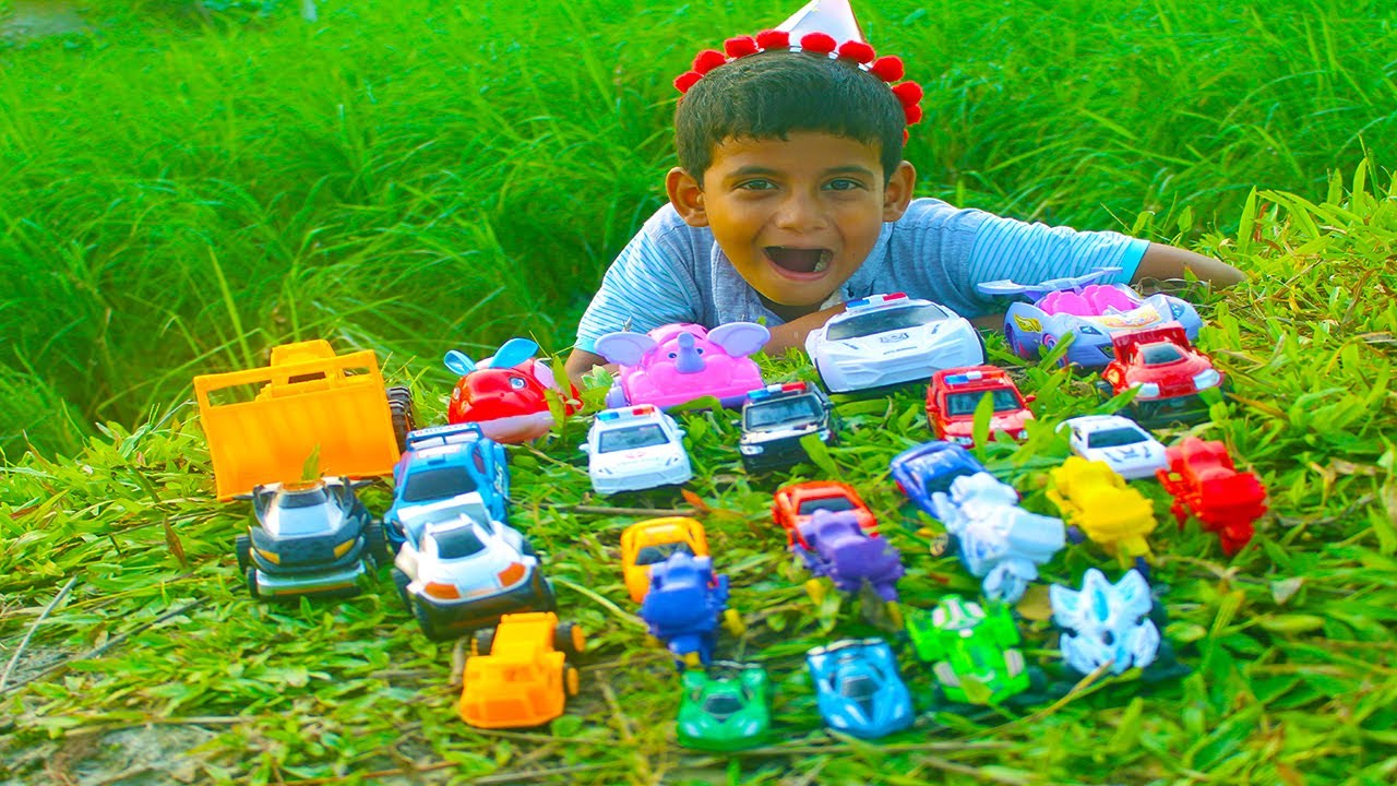 View of the children's toy car game {Episode}87 YouTube