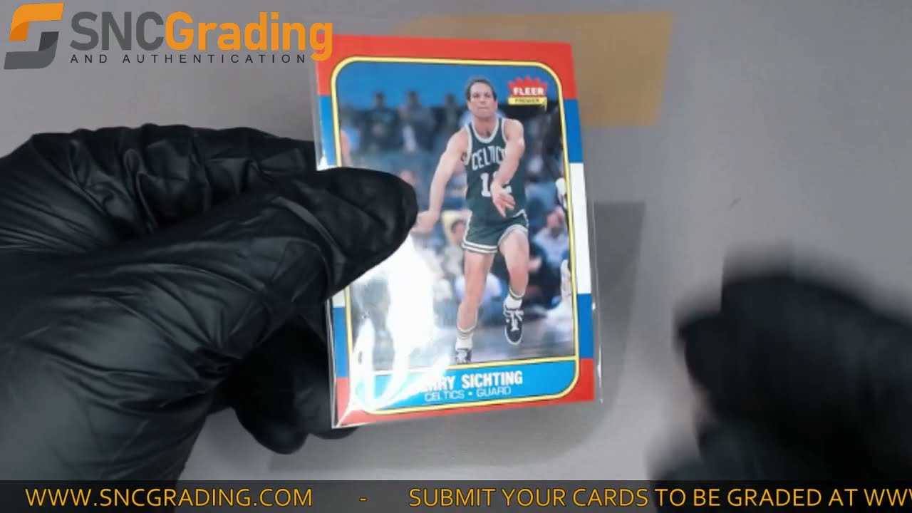 SNC Grading: 1986 Fleer Jerry Sichting 