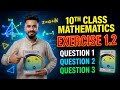 10th Class Math New Book Ch 1 Exercise 1.2 question1,2,3-Class 10th Math New Book Exercise 1.2Q1,2,3