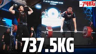 Panagiotis Tarinidis -74Kg 737.5Kg Total France Nationals 2025