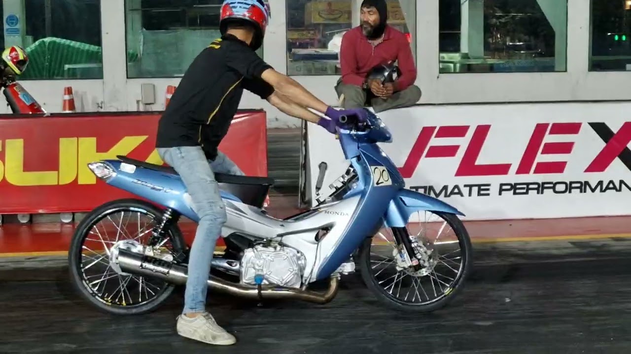 Drag bike Test run 402m Bangkok Drag Avenue 25/12/2568