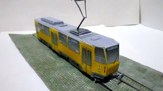 Ich Bastle Die Straßenbahn Aus Berlin. Berliner Straßenbahn Tatra T6A2M Ssenbahn