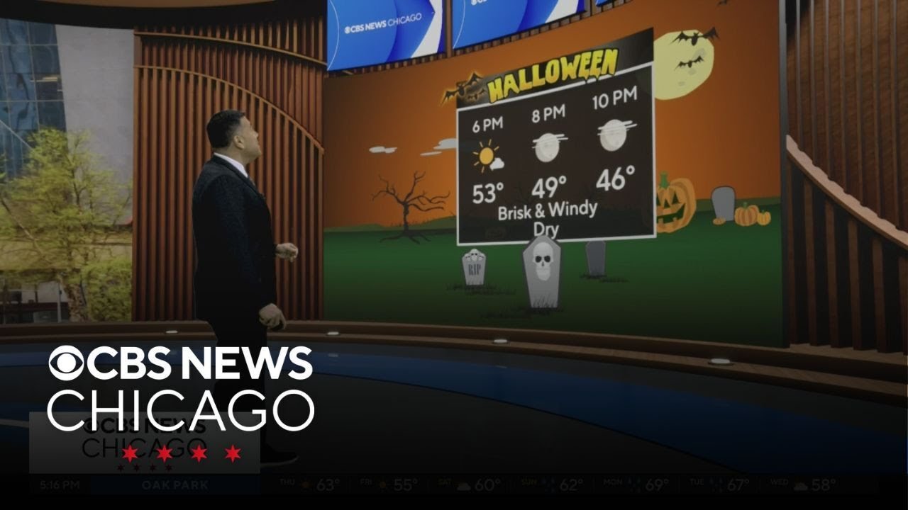 Brisk, windy, and dry Halloween night in Chicago, chilly Friday - YouTube