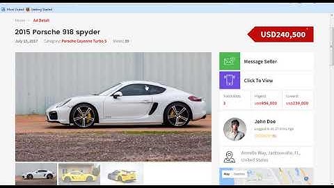 How user can bid on post and how to sent message to seller on Carspot WordPress Themem