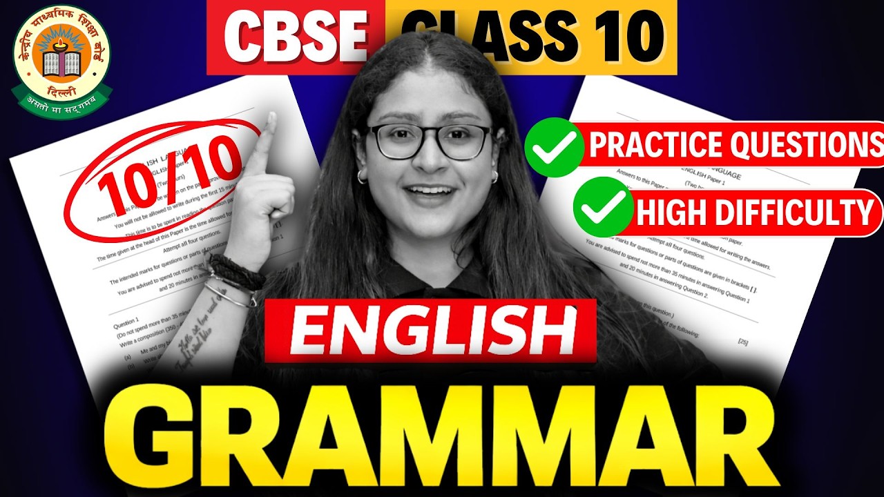 Complete English Grammar in One Shot | CBSE Class 10 English | CBSE 2026 | Nikita Singh