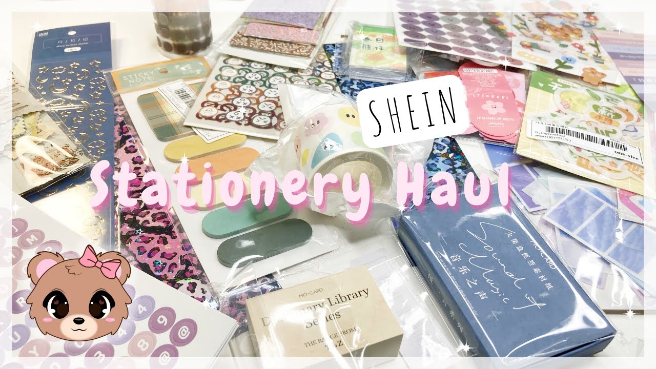 🌸 SHEIN Stationery Haul (2021) Cute kawaii Stationery YouTube