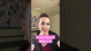 Do We Persist Or Detach To Manifest??