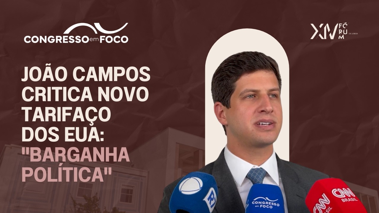 João Campos critica novo tarifaço dos EUA contra o Brasil: "barganha política" João Campos critica novo tarifaço dos EUA contra o Brasil: "barganha política"