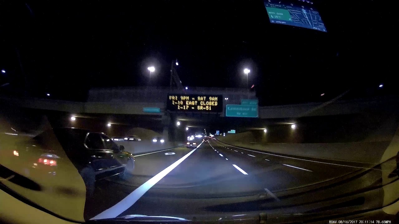 Anker Roav Dash Cam C1 Pro Footage   Night