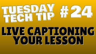 Live Captioning with Google Slides