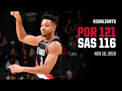 Trail Blazers 121, Spurs 116 | Game Highlights by McDelivery | November 16, 2019