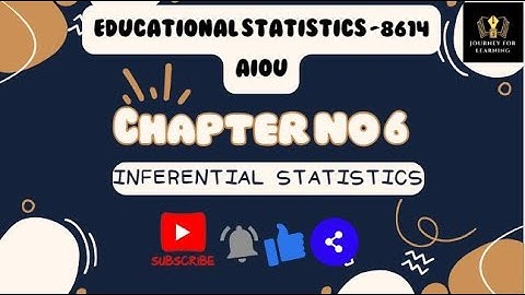 INFERENTIAL STATISTICS STATISTICS UNIT 6, #8614 #inferentialstatistics #educationalstatistics #aiou